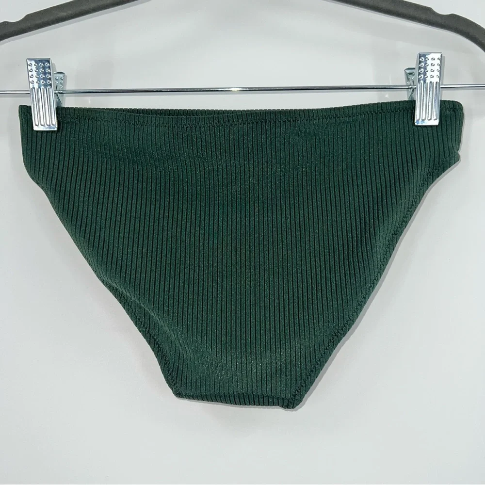 Aerie NWT Shine Rib Full Coverage Bikini Bottom in Sycamore size XS